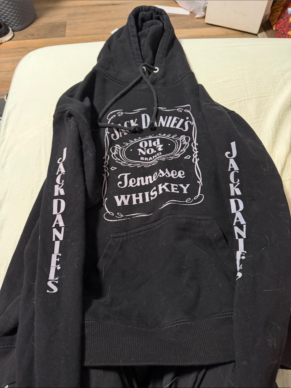 Jack Daniel's Black Crewneck Sweatshirt with Tennessee Whiskey Logo